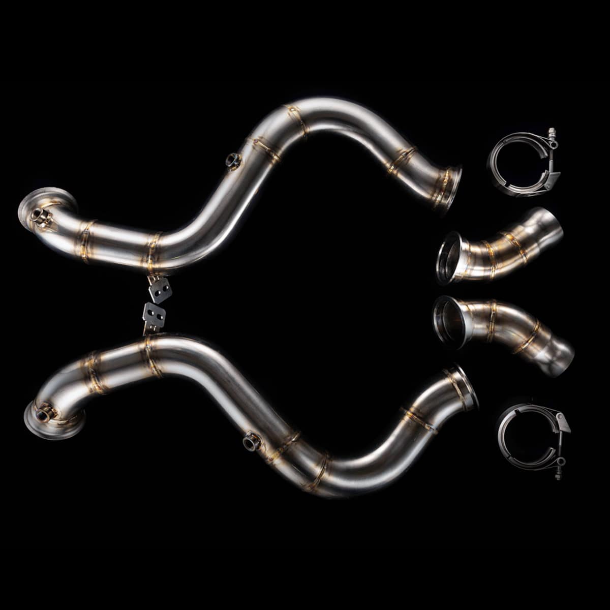 C63s catless store downpipes